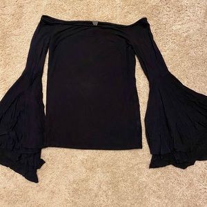 Free People Off-the-Shoulder Bell Sleeve Top